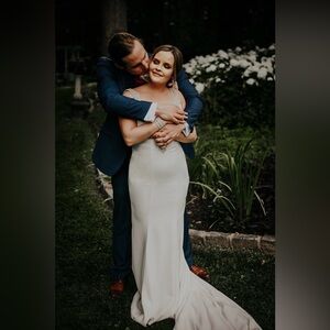 Mary’s Couture Art Deco Fit & Flare Wedding Gown